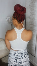 Load image into Gallery viewer, It’s Giving Ribbed, Racerback Crop Top (Black, White, or Pink)
