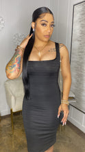 Load image into Gallery viewer, Little Black Ribbed Dress
